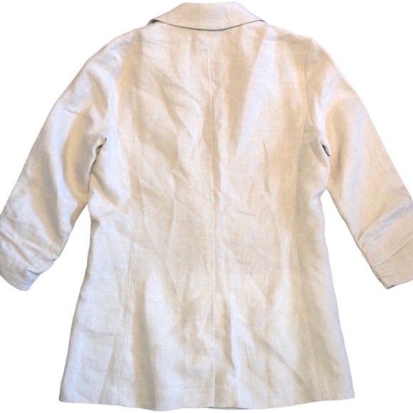 Michael Kors Linen Neutral Hemp  Blazer - Picture 4 of 13